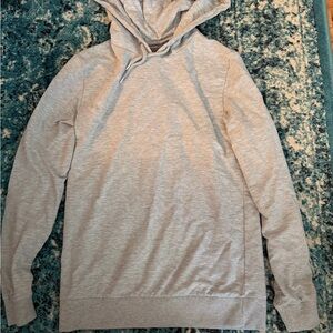 Light Gray Hooded Pullover Sweatshirt